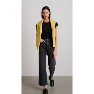 B Sides The Plein High Straight Jean in Stil Black size 26 NWT